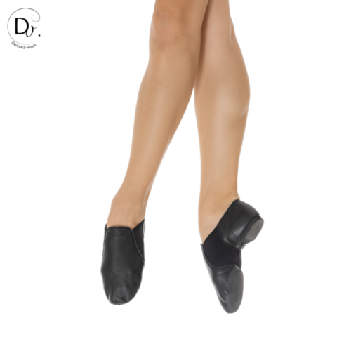 Lea zapato jazz sin cordones color negra